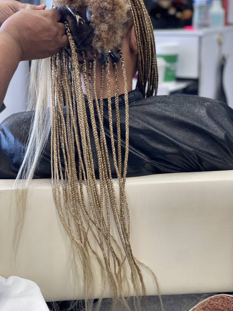 Hair braiding Nefertiti Hair Salon